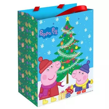 Пакет подарочный - Пеппа зимой