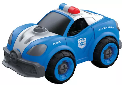 Патрульная машина из серии Экстренные службы на радиоуправлении, 18 см, 2,4ГГц, разборный, в комплекте шуруповерт