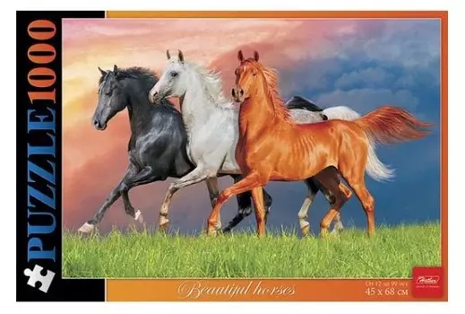 Пазл 1000 элементов – Красивые лошади