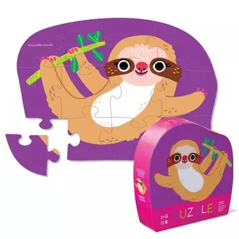 Пазл 12 деталей – Ленивец