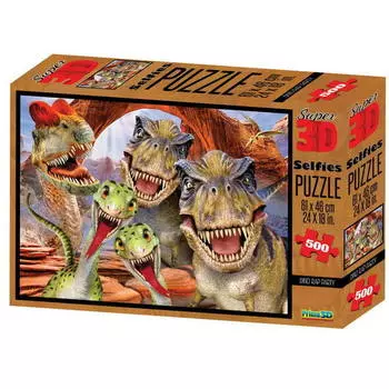 Пазл 3D 500 - Дино селфи