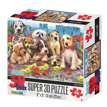 Пазл 3D Лучшие друзья, 48 деталей