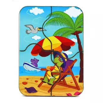 Пазл 6 - Черепашка в отпуске