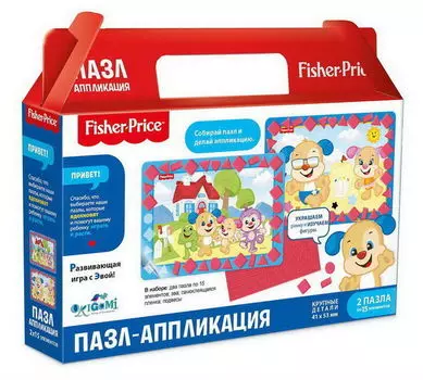 Пазл-аппликация 2в1 из серии Фишер Прайс – Лето, 2 по 15 элементов