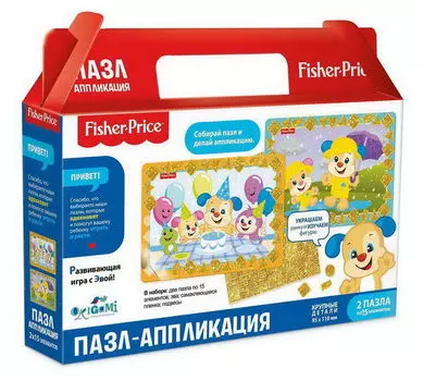 Пазл-аппликация 2в1 из серии Фишер Прайс - Осеннее событие, 2 по 15 элементов
