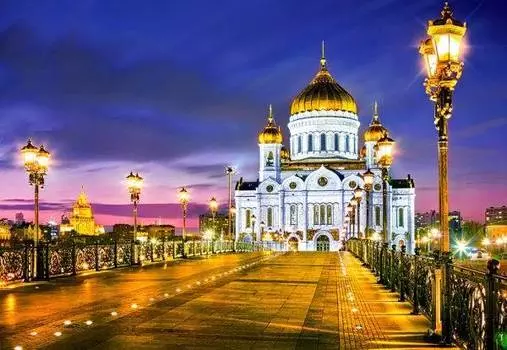 Пазл Castorland 1000 деталей, Храм Христа Спасителя, Москва