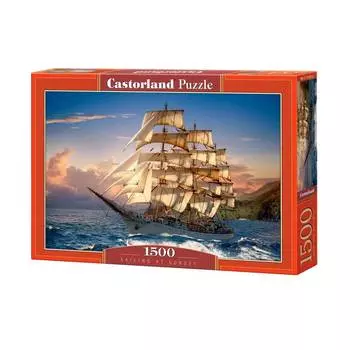 Пазл Castorland 1500 деталей, Парусник на закате