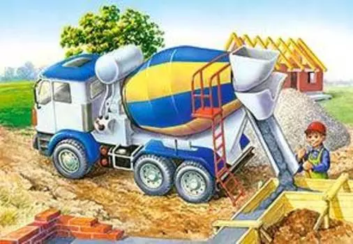 Пазл Castorland 60 деталей Бетономешалка