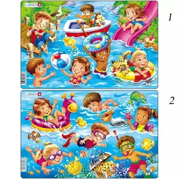 Пазл - Дети на море, 11 деталей, 2 вида