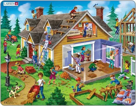 Пазл - Дом, 62 детали