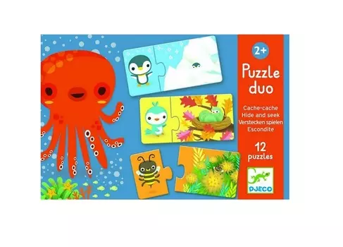 Пазл дуо – Прятки, 24 детали
