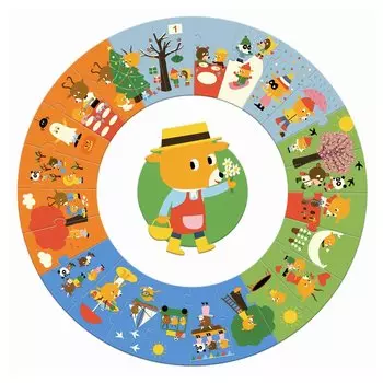 Пазл гигант - Мой год, 24 детали