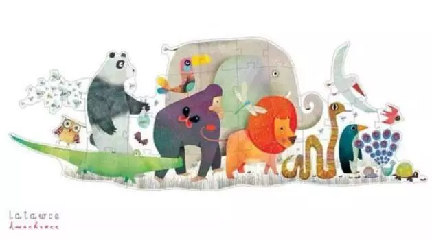 Пазл-гигант – Животные, 36 деталей