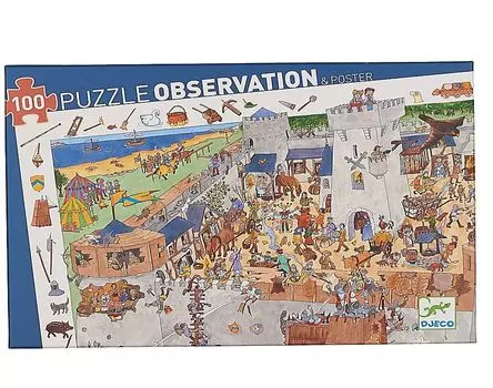 Пазл и игра на наблюдательность Замок-форт – 100 деталей