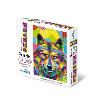Пазл из серии Арт-терапия. Поп-арт Волк, 500 деталей
