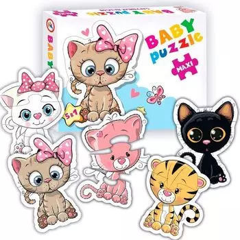 Пазл из серии Baby Puzzle – Котята, 5 в 1