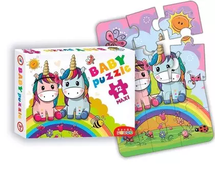 Пазл из серии Baby Puzzle - Радужные единороги