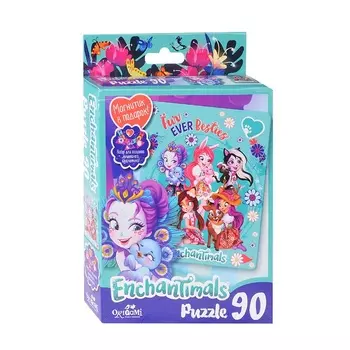 Пазл Энчантималс Fur ever Besties, 90 деталей, магнитик в подарок