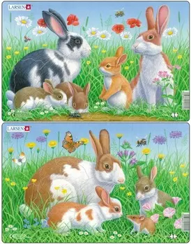 Пазл – Кролики, 2 вида