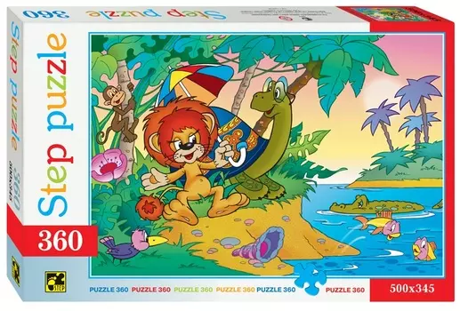 Пазл Львенок и Черепаха, 360 элементов