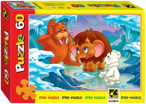 Пазл Мамонтенок, 60 элементов