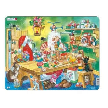 Пазл – Мастерская Санта Клауса, 140 деталей