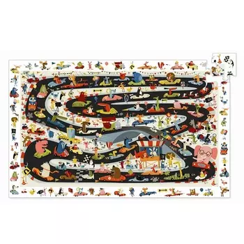 Пазл на наблюдательность – Ралли, 54 детали