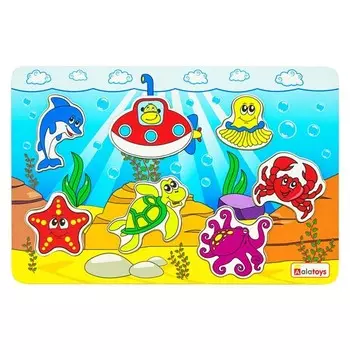 Пазл – Океан, с 7 фигурками