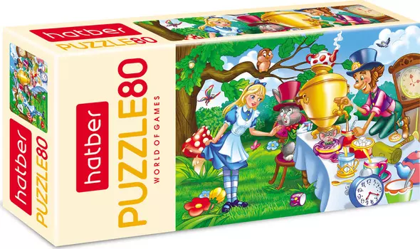 Пазлы – Алиса в стране чудес, 80 элементов