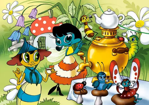 Пазлы Castorland Сказки - Муха-цокотуха, 30 деталей