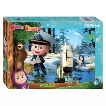 Пазлы – Маша и Медведь-2, 60 деталей