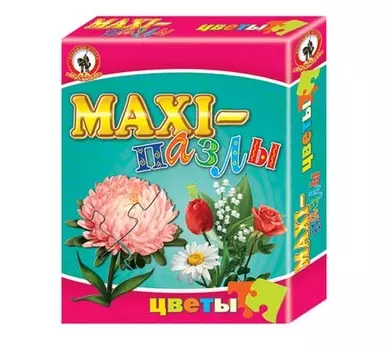 Пазлы-maxi – Цветы, 5 в 1
