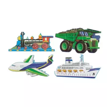 Пазлы в коробке – Транспорт, 48 деталей