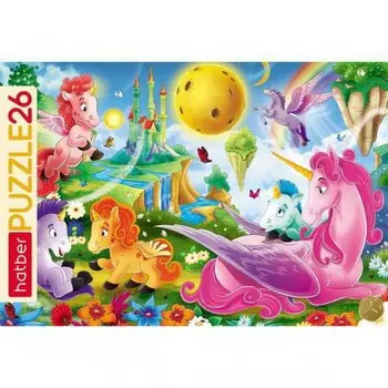 Пазлы в рамке - Сказочная страна, 26 элементов, формат А4