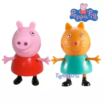 Peppa Pig. Набор "Пеппа и ее друзья" Пеппа и Кошка Кенди