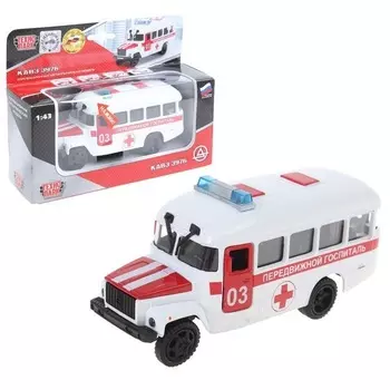 Передвижной госпиталь КАВЗ со светом и звуком, металлический, инерционный