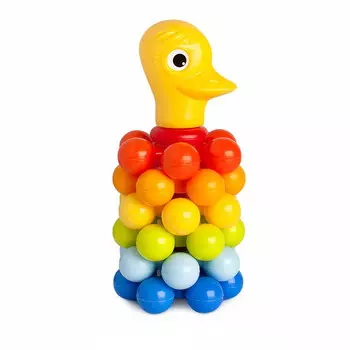 Пирамида-мини - Уточка с шариками, 18 см