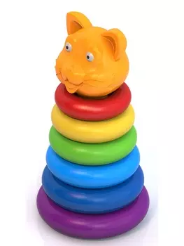 Пирамидка – Кот, h 25 см, d 13 см