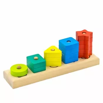 Пирамидка-счеты, 15 деталей