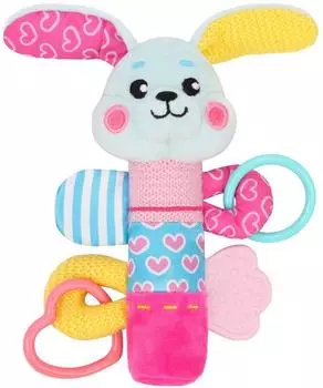 Пищалка с погремушками - Зайка
