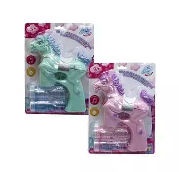 Пистолет из серии Мы-шарики! пистолет - Лошадка с мыльными пузырями, свет, звук