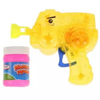 Пистолет Машинка для пускания мыльных пузырей, свет, с раствором 50 мл