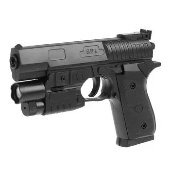 Пистолет с лазерным прицелом и пульками SP-1, свет