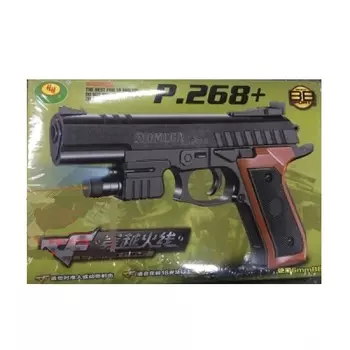 Пистолет с лазерным прицелом, пульками