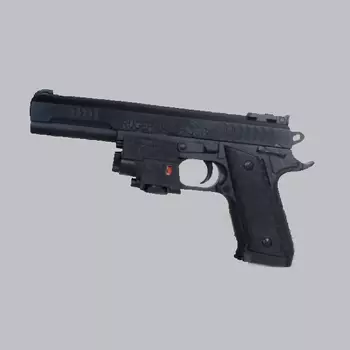 Пистолет с лазерным прицелом, пульками