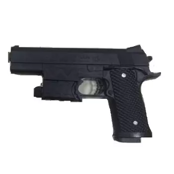 Пистолет с лазерным прицелом, со светом, с пульками