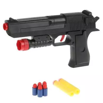 Пистолет с мягкими и пластиковыми пулями