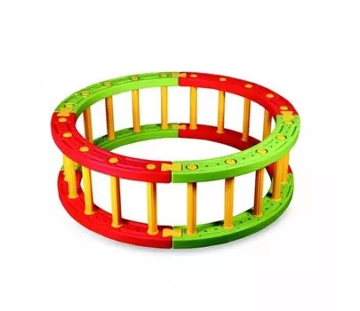 Пластиковый круглый манеж, высота 45 см.