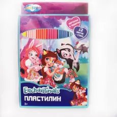 Пластилин 12 цветов из серии Enchantimals, со стеком