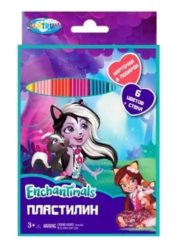 Пластилин - Enchantimals, 6 цветов, 120 грамм, стек
